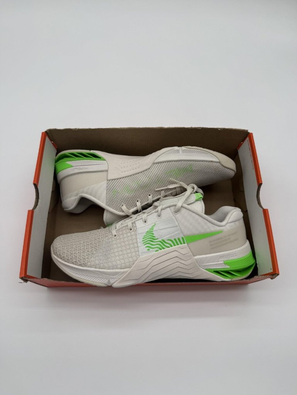New Nike Metcon 8 Shoes Men's Size 11 White Green Training Sneakers DO9328 006